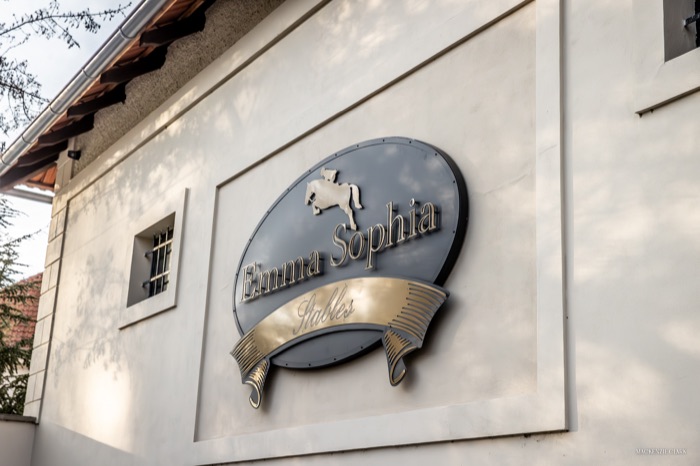 The Emma Sophia Stables wall-mounted crest